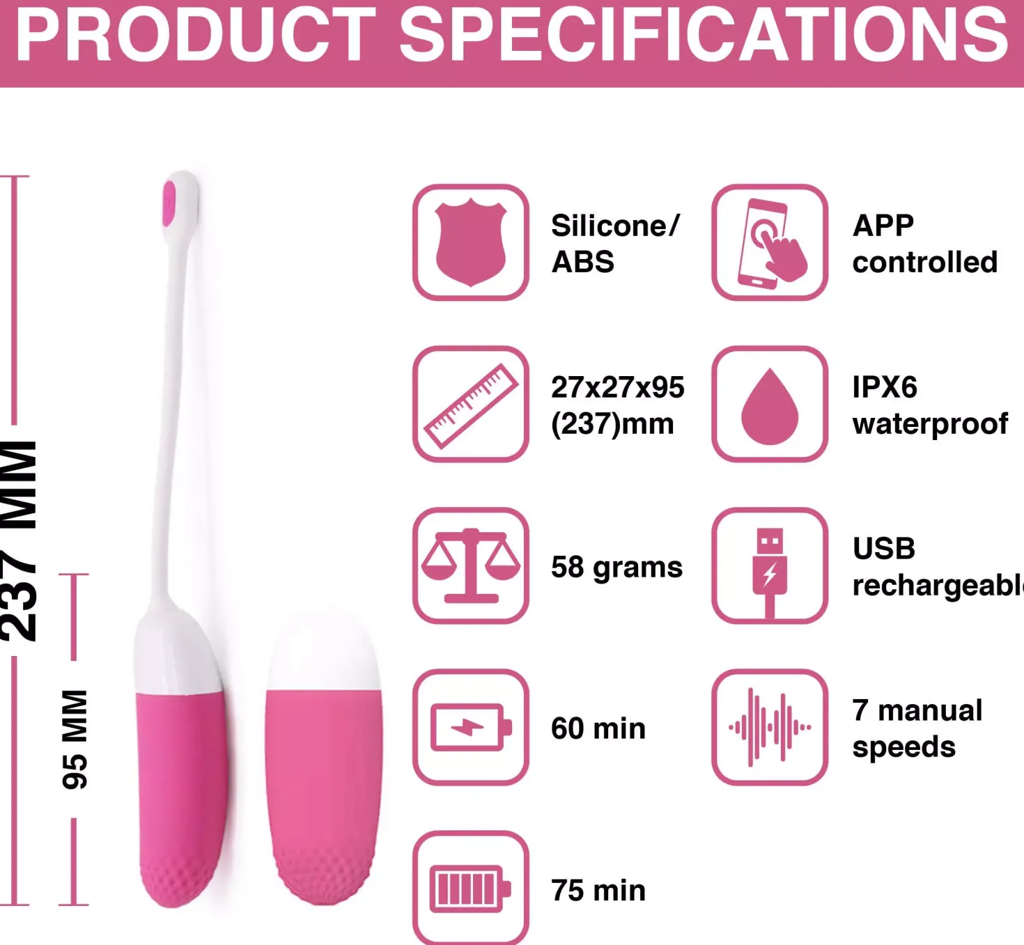Magic Motion App Controlled Vibrating Egg - Vini