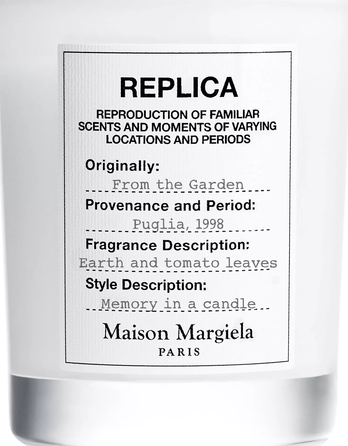 Maison Margiela Replica Candle From the Garden 165 g