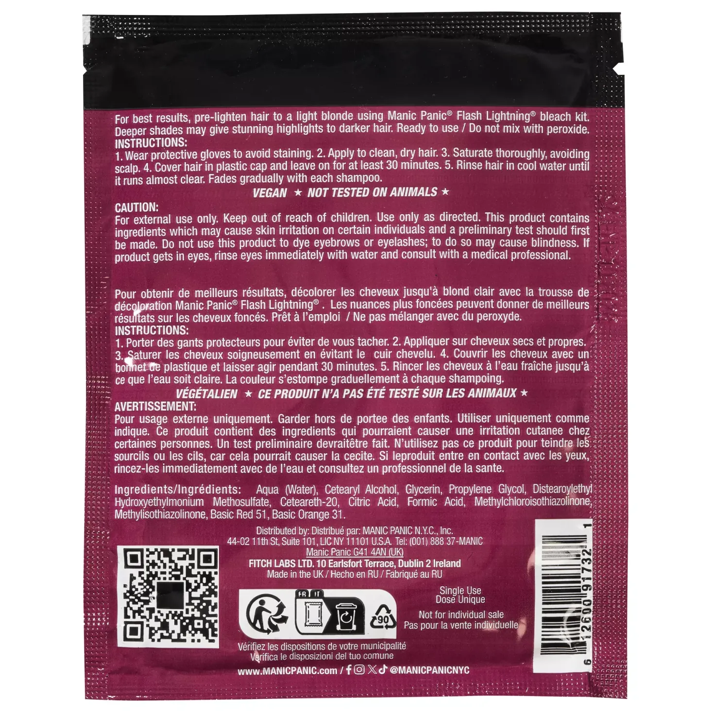 Manic PanicClassic High Voltage® Sachet Vampire™ Red
