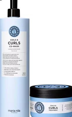 maria nilaCoils & Curls Bundle Conditioner Wash 1000 ml & Masque 250 ml