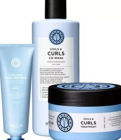 maria nilaCoils & Curls Bundle Conditioner Wash 350 ml & Masque 250 ml Luscious Curl Gel 125 ml