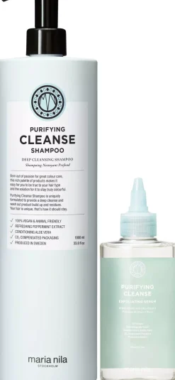 maria nilaPurifying Cleanse Bundle Shampoo 1000 ml & Serum 150 ml