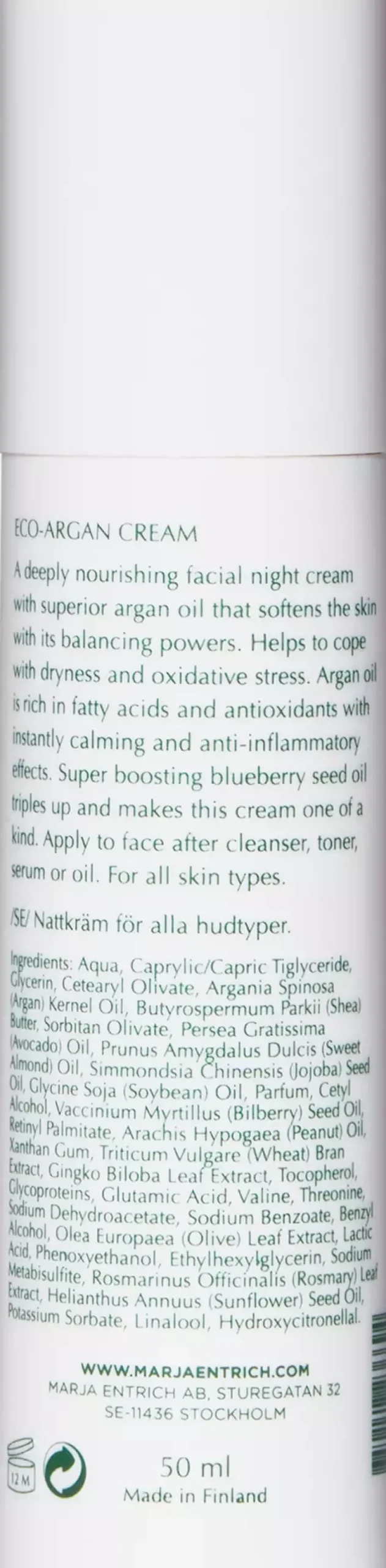 Marja Entrich Eco-Argan Cream 50 ml