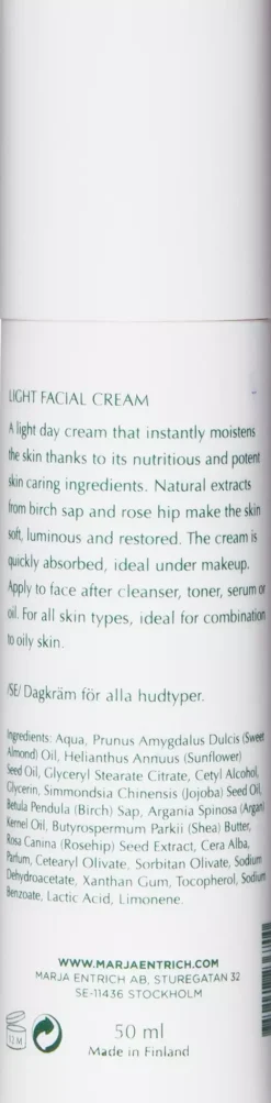 Marja Entrich Light Facial Cream 50 ml