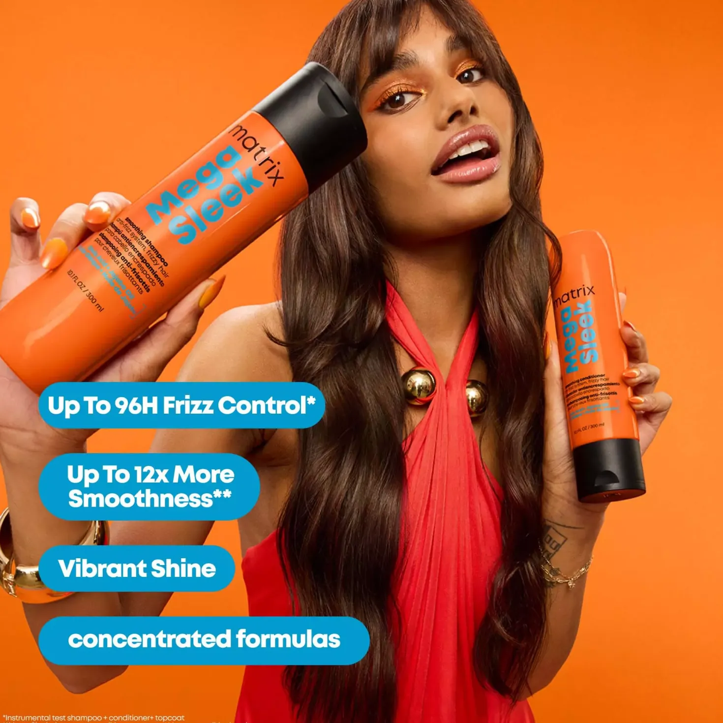 MatrixMega Sleek 96H Anti-Frizz Topcoat 50 stk