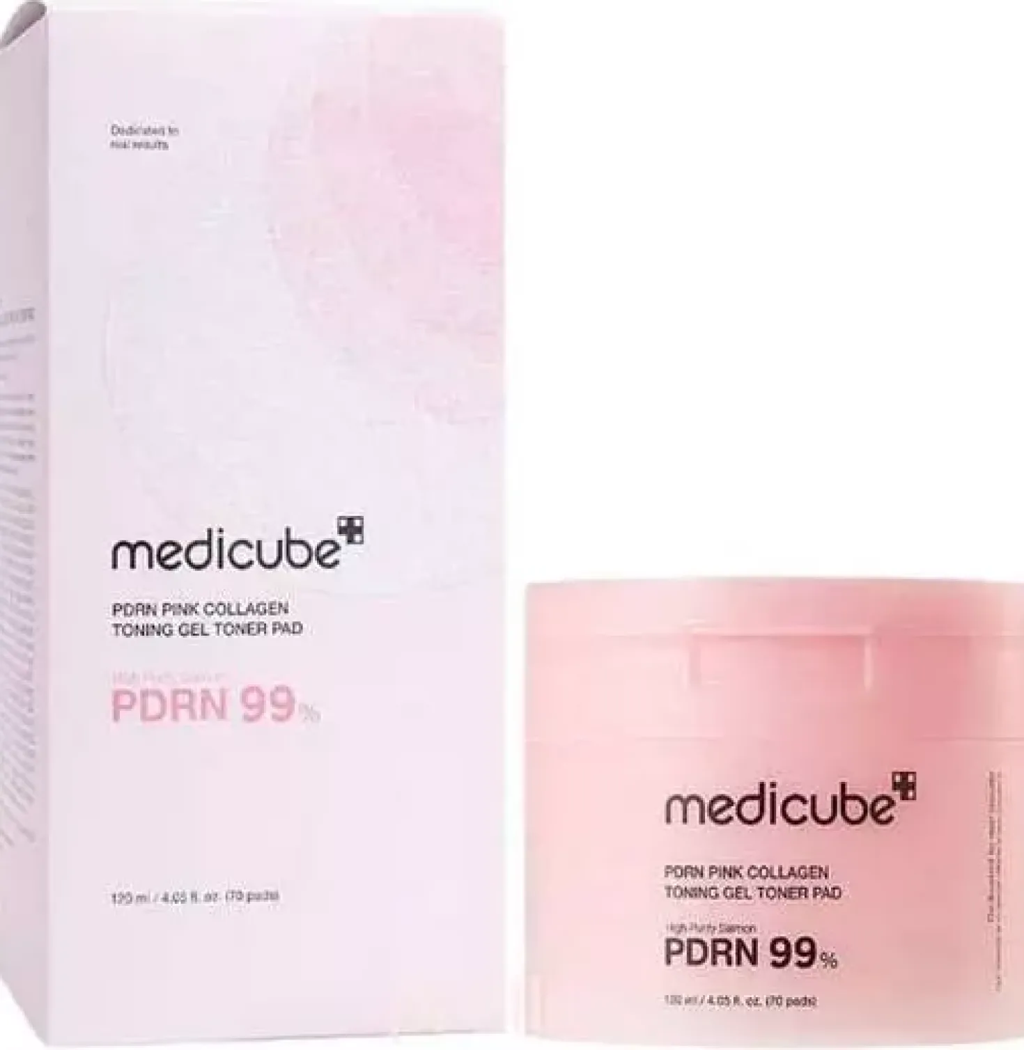 Medicube PDRN Pink Collagen Toning Gel Toner Pads 120 ml