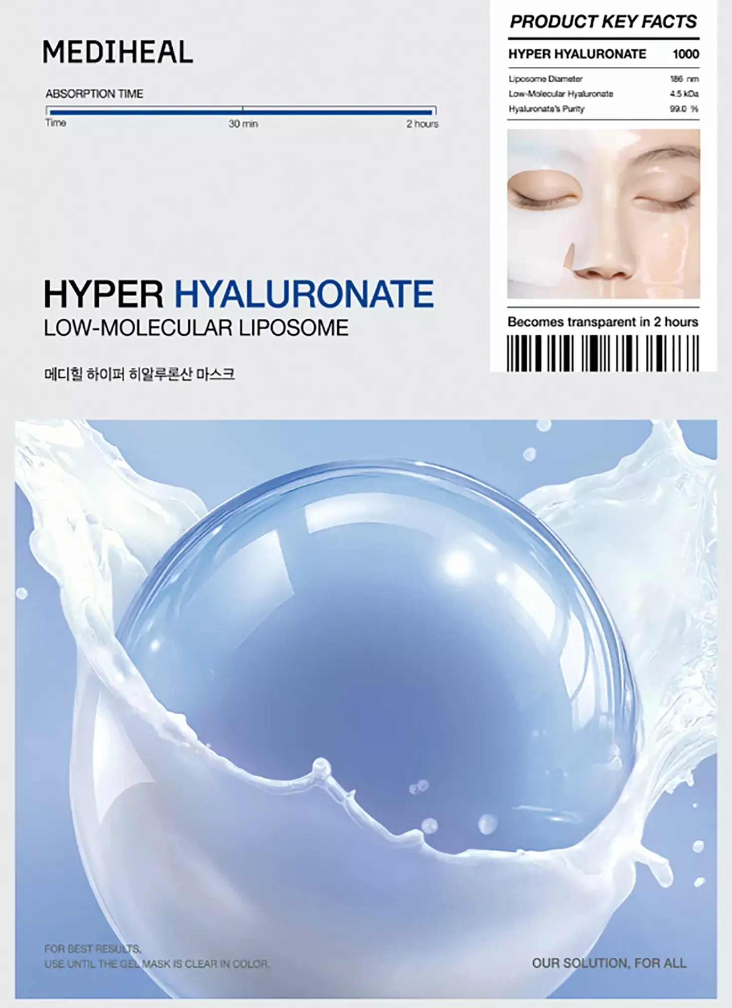 Mediheal Hyper Hyaluronate Mask 1 stk