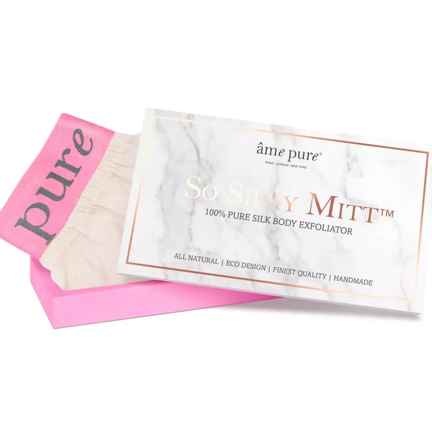 âme pure So Silky Mitt 100% Pure Silk Body Exfoliator