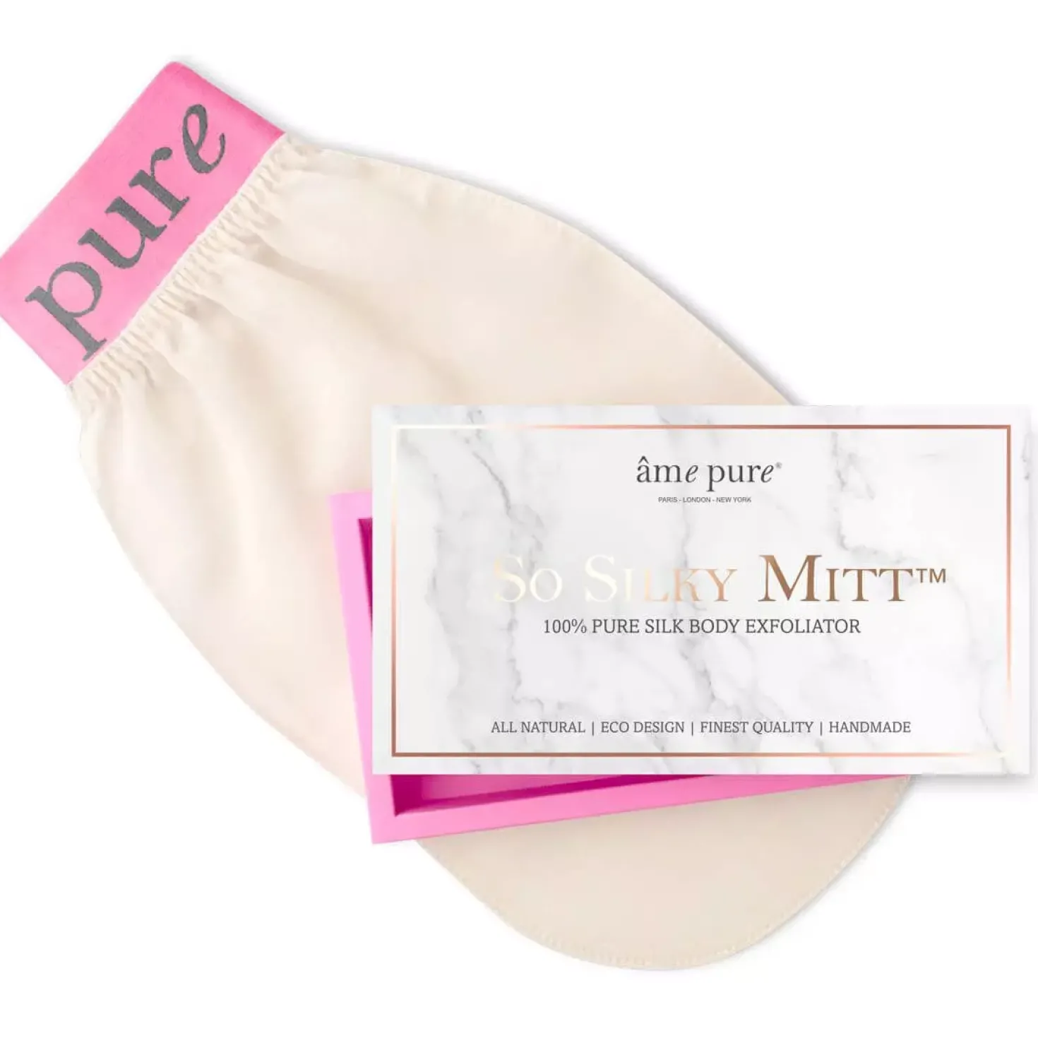 âme pure So Silky Mitt 100% Pure Silk Body Exfoliator