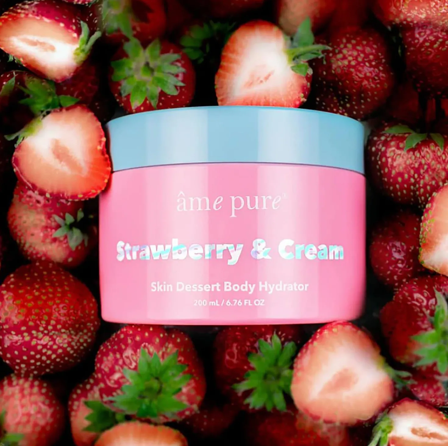 âme pure Strawberry & Cream Skin Dessert Body Hydrator 200 ml
