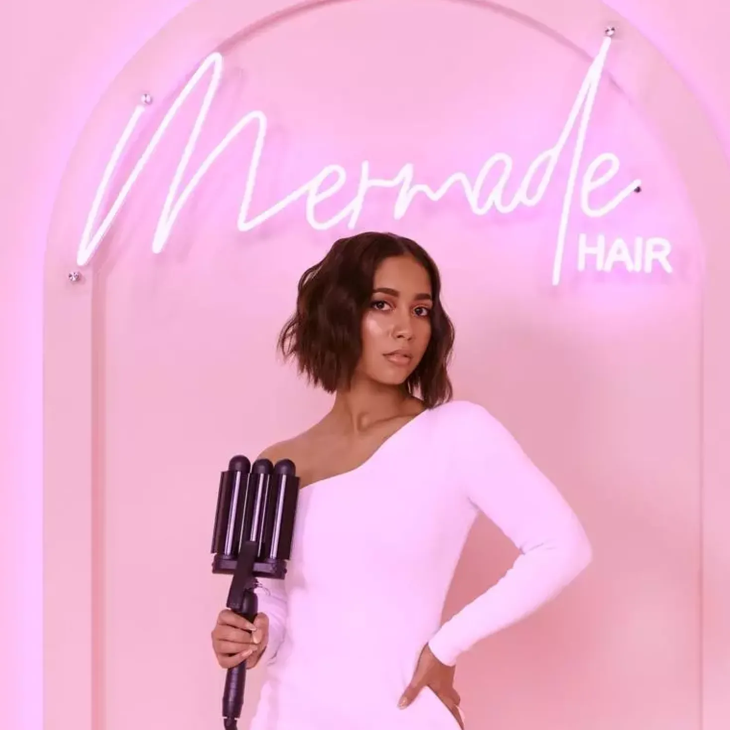 Mermade Hair Pro Waver 32mm in Pink
