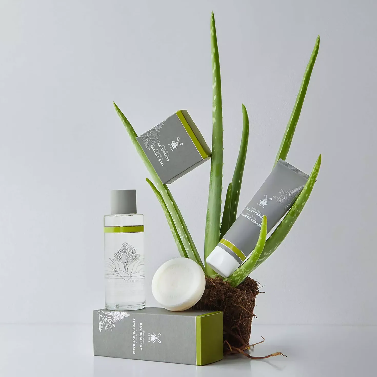 Mühle Aloe Vera Wooden Bowl with Shaving Soap 65 g