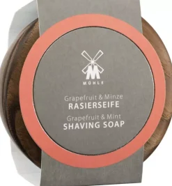 Mühle Grapefruit and Mint Wooden Bowl with Shaving Soap 65 g