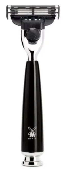 Mühle Rytmo 3-Blade Razor High-Grade Resin Black Mach3®