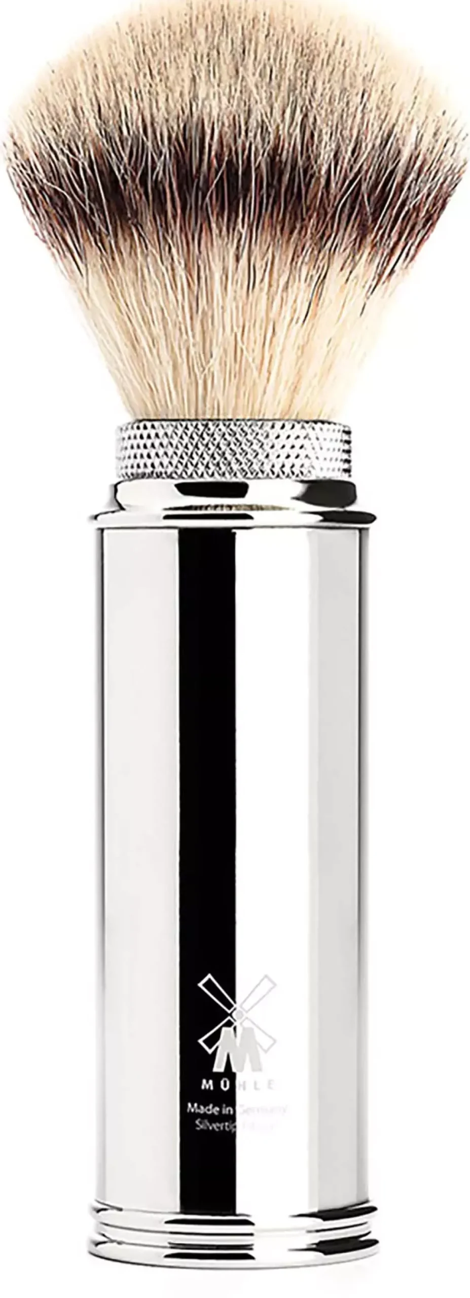 Mühle Synthetic Travel Shaving Brush Chrome Silvertip