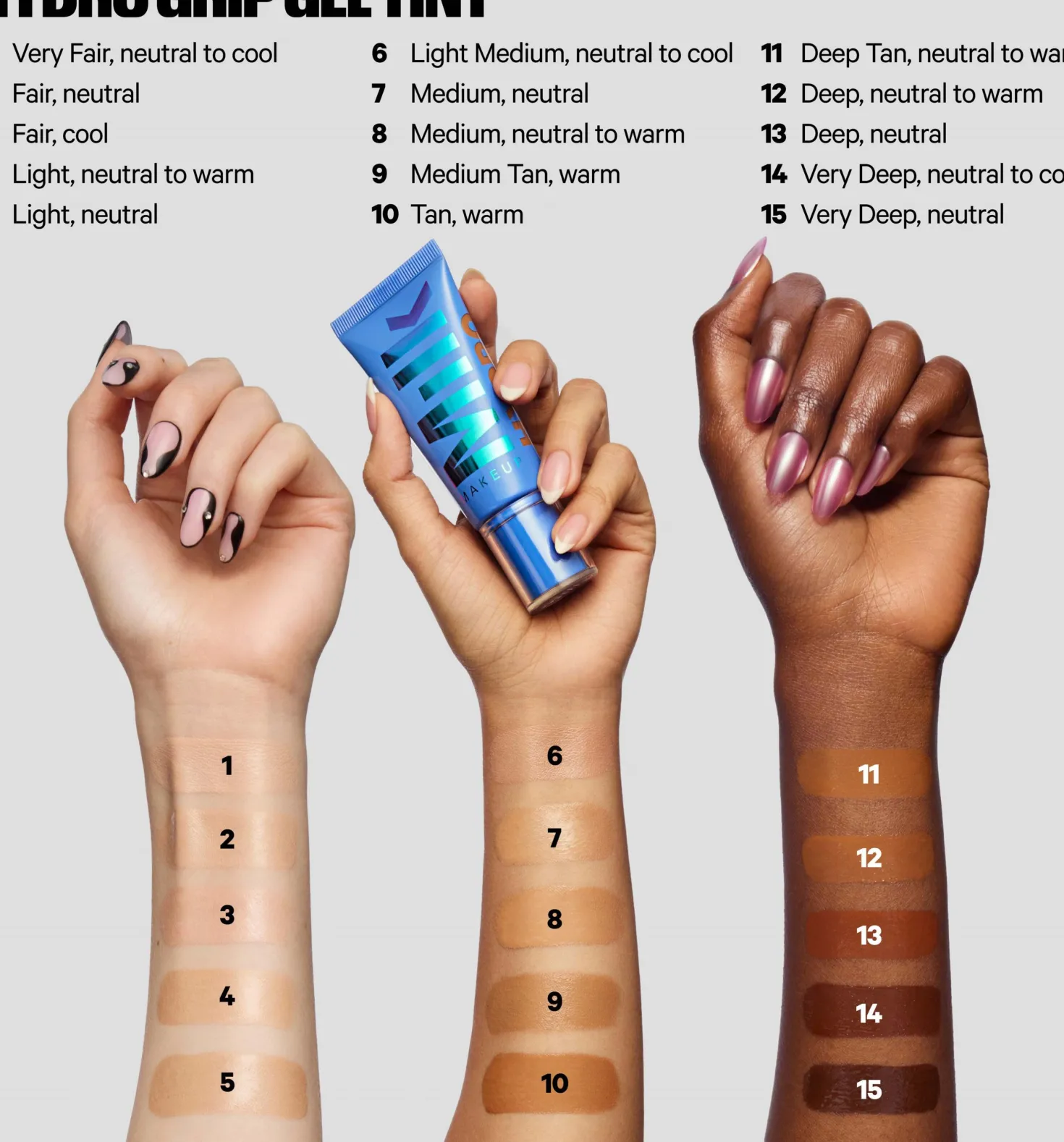 Milk Makeup Hydro Grip Gel Tint 5 - Light, neutral