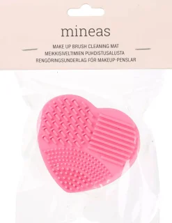 Mineas Make up brush cleaning mat hot pink