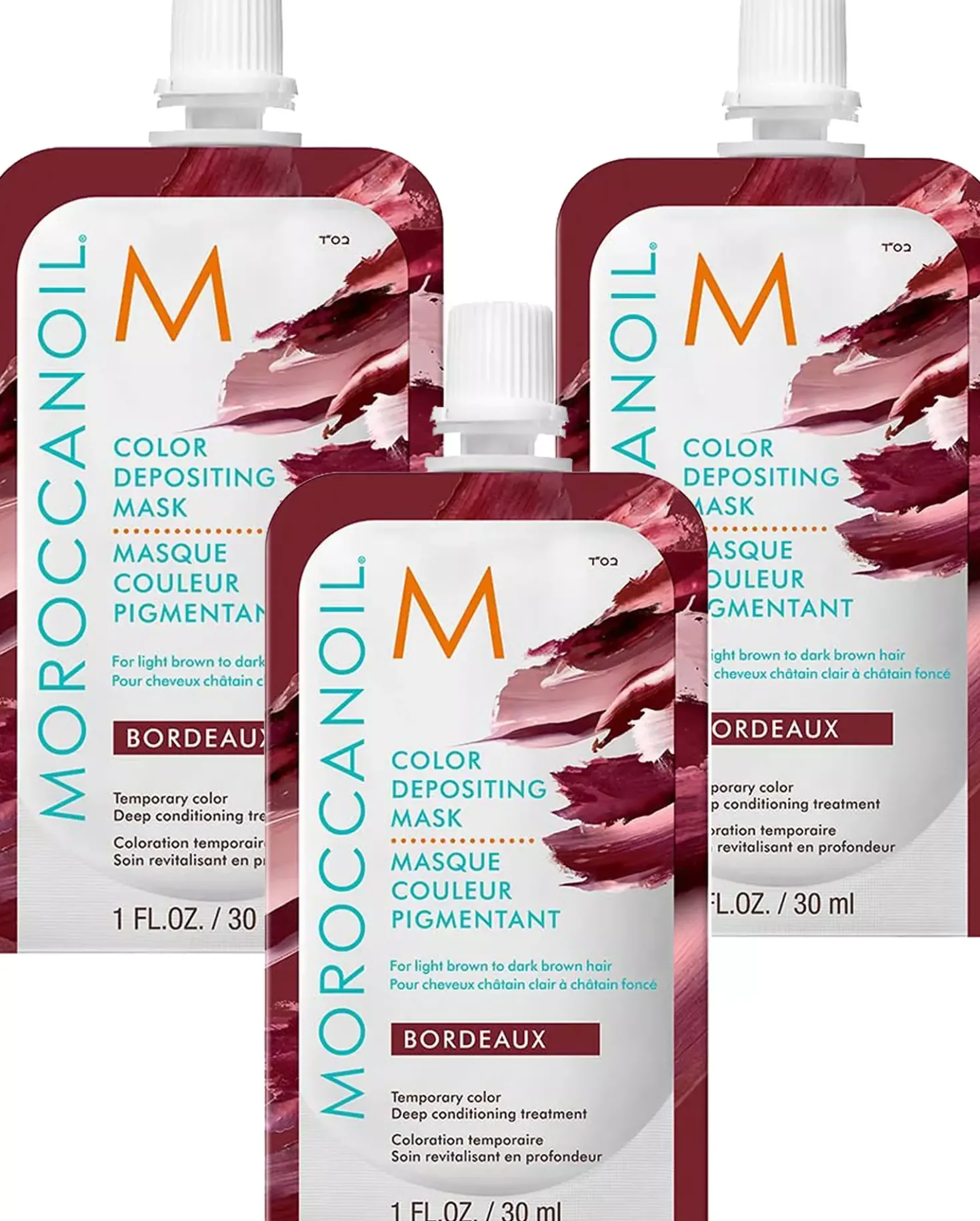 Moroccanoil Color Depositing Mask Bordeaux 30 ml x 3