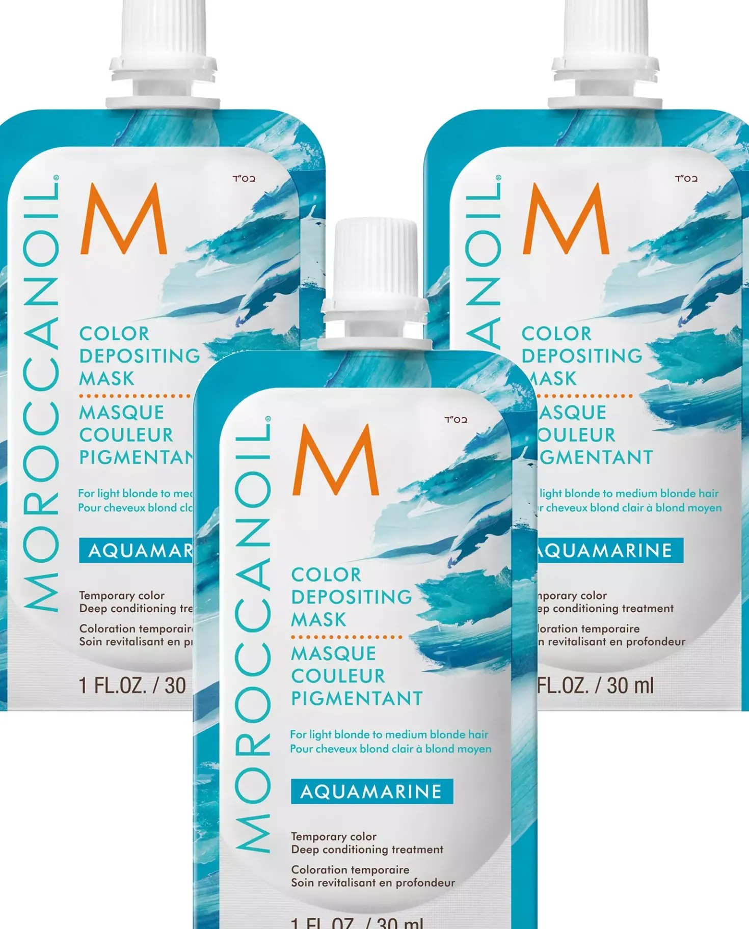 Moroccanoil Color Depositing Mask Aquamarine 30 ml x 3