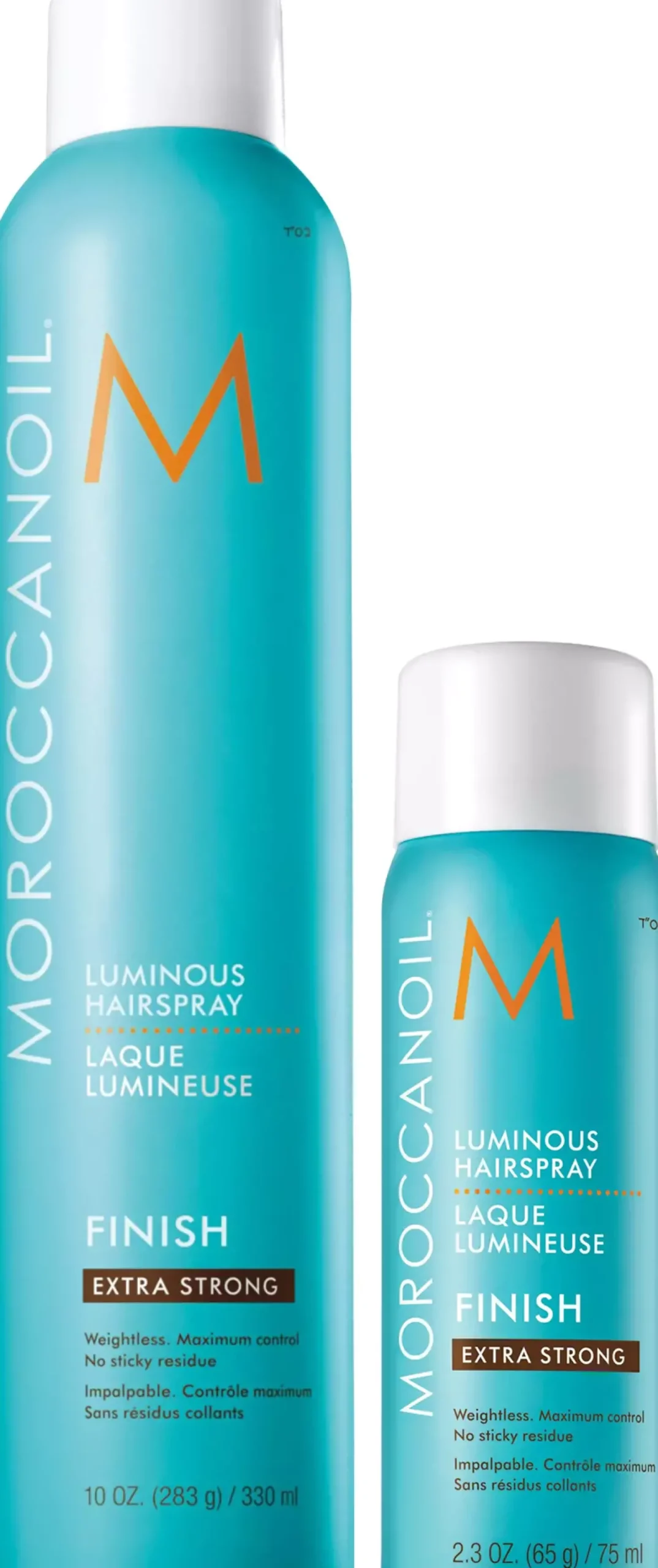 Moroccanoil Luminous Hairspray Extra Strong 330 ml & Travel size 75 ml