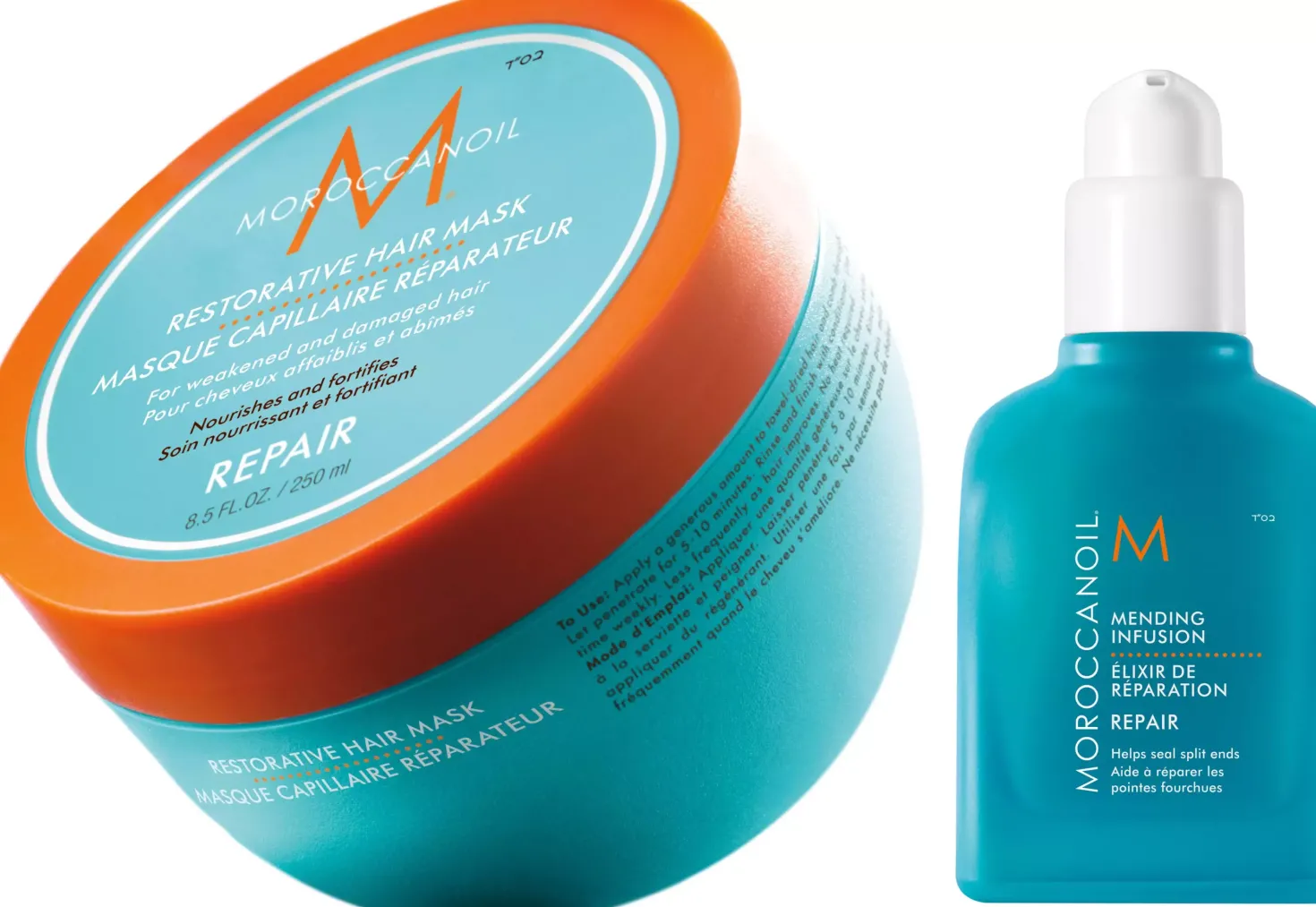 MoroccanoilRepair Bundle Hair Mask 250 ml & Mending Infusion 75 ml