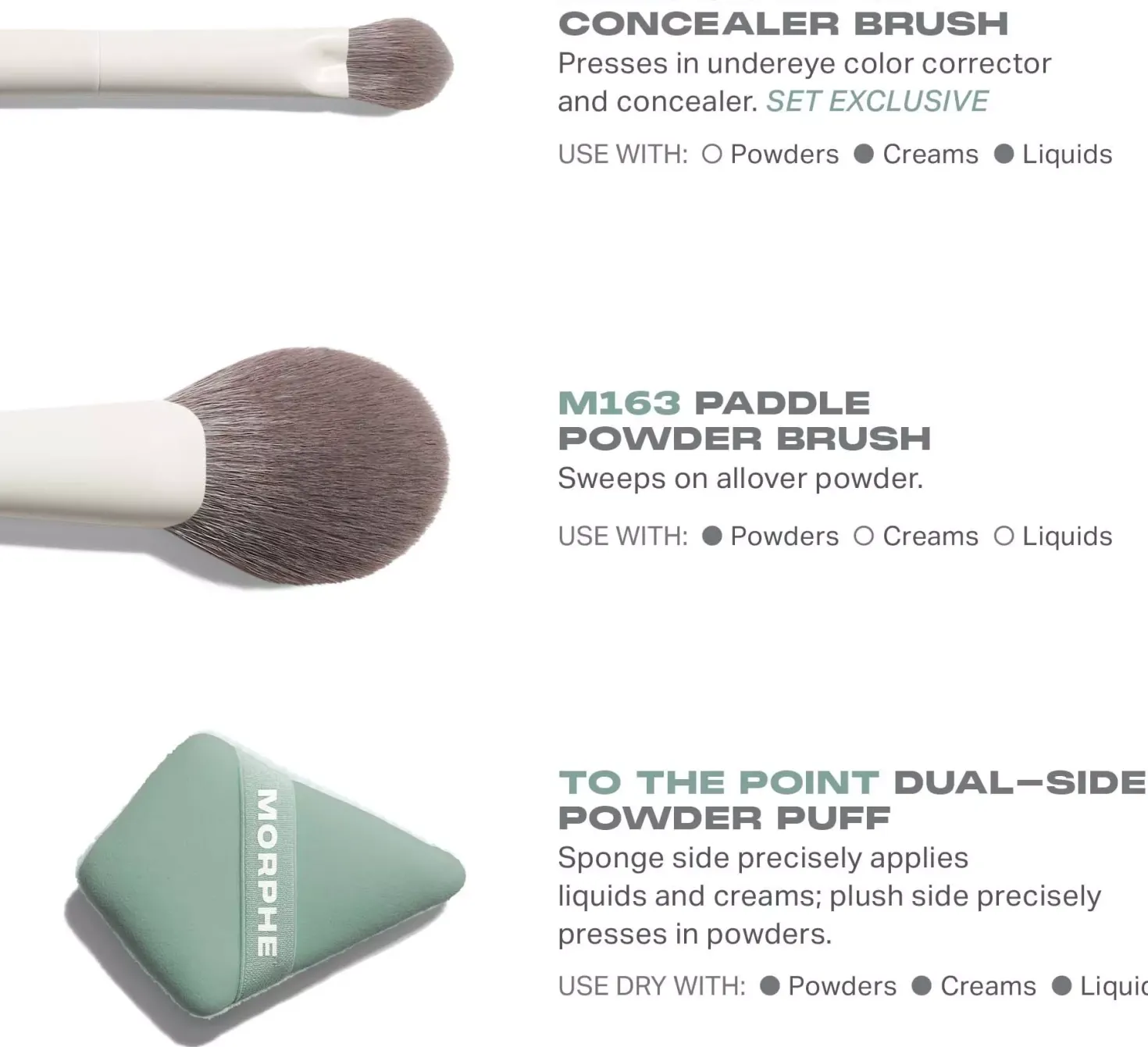 Morphe Conceal & Set Tool Trio