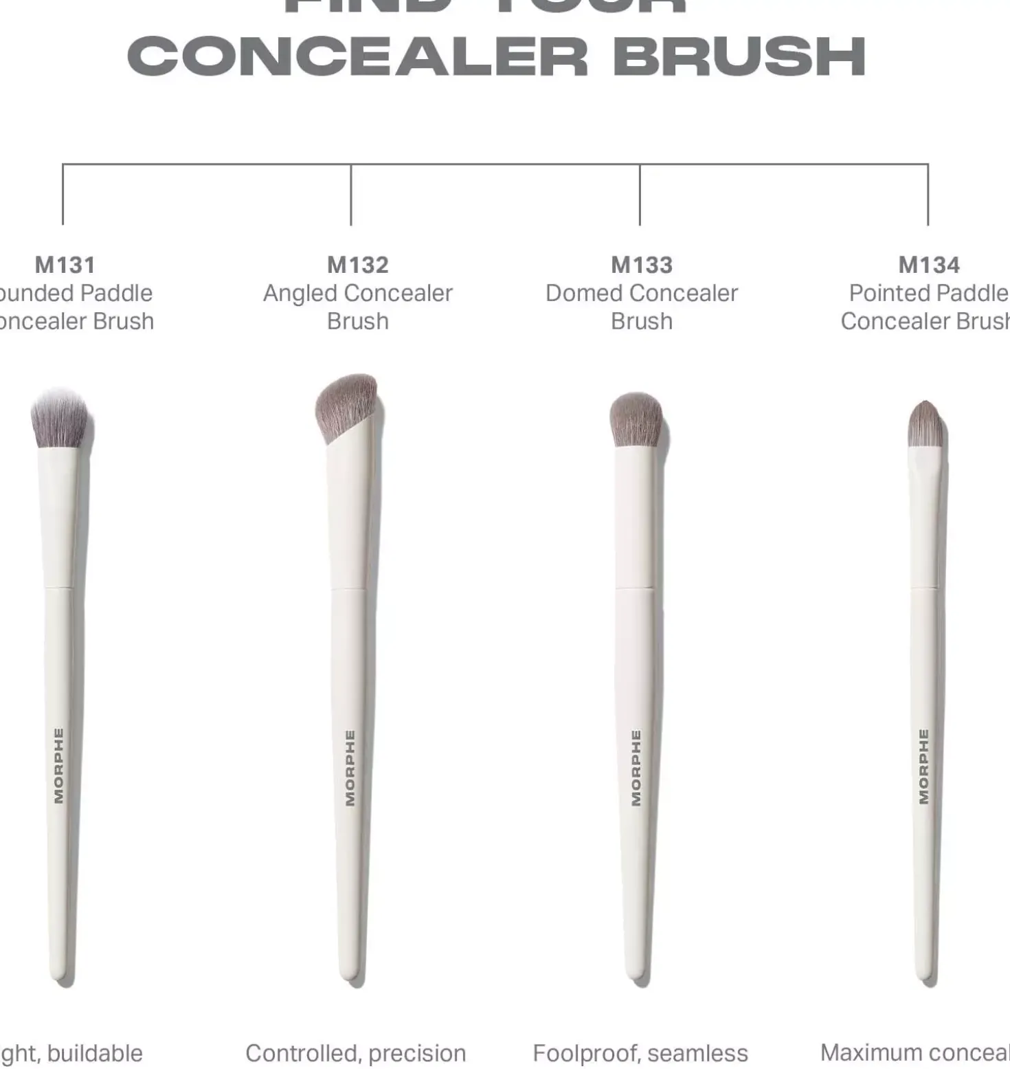 Morphe M133 Domed Concealer Brush