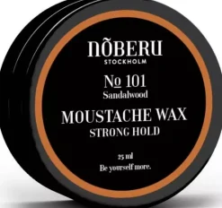 Nõberu of Sweden Moustache Wax, Strong Hold No 101 Sandalwood 25 ml
