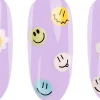 NEONAILLet Them Glow Nail Stickers Smileys