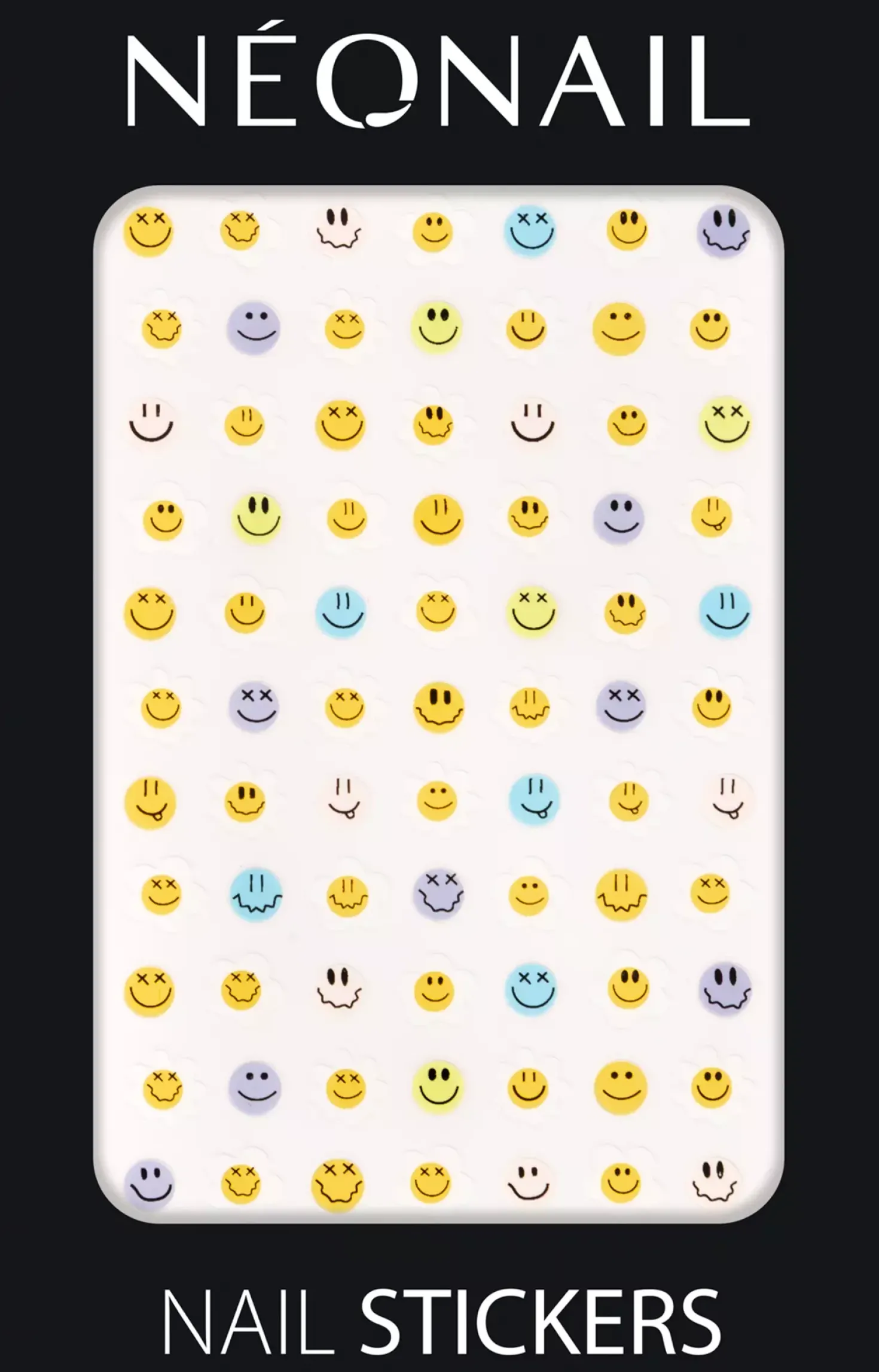 NEONAILLet Them Glow Nail Stickers Smileys