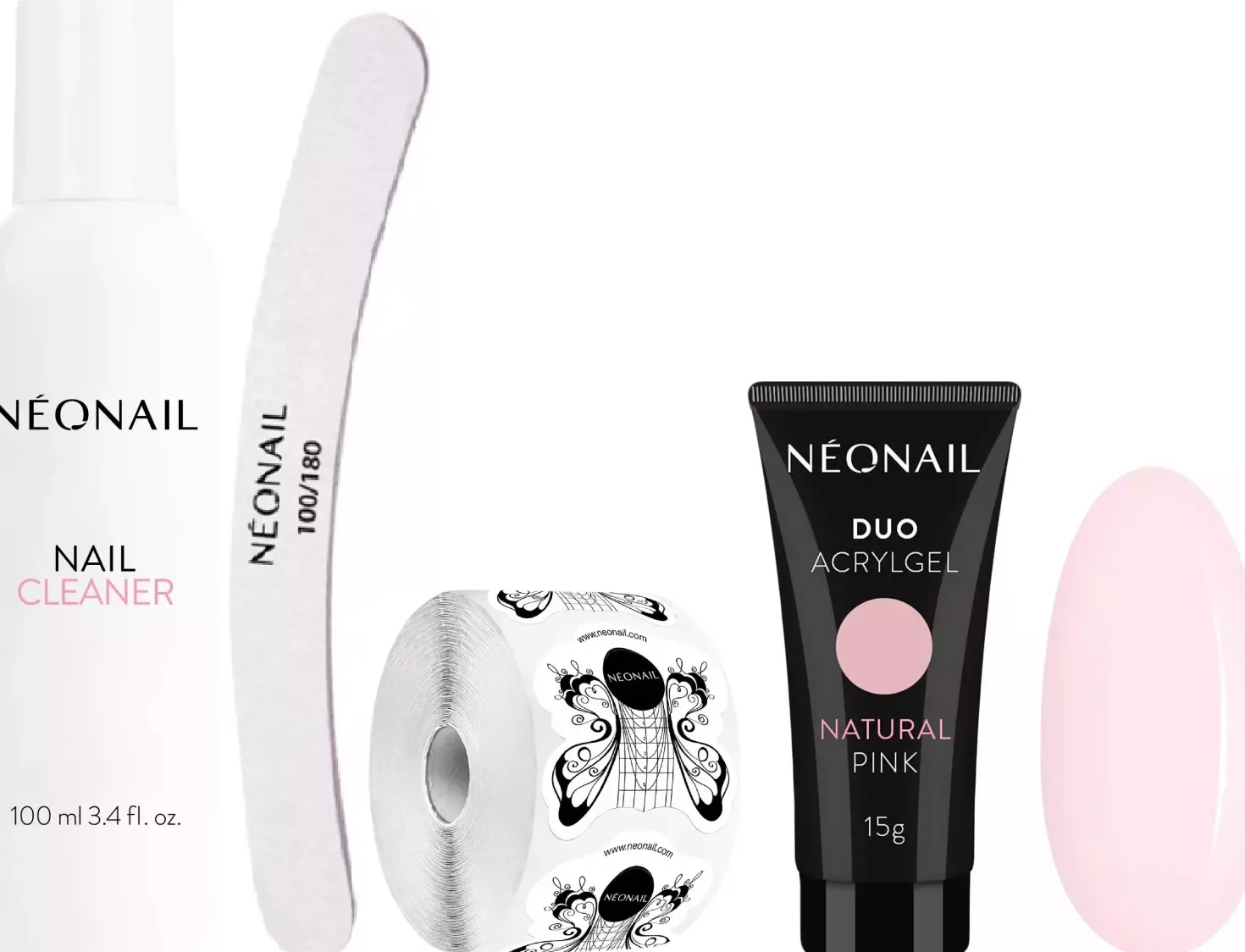 NEONAIL Nail Extention Kit With Duo Acrylgel Natural Pink