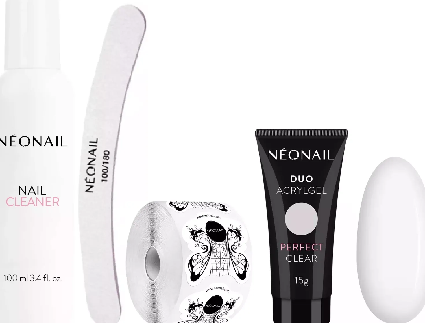 NEONAIL Nail Extention Kit With Duo Acrylgel Perfect Clear