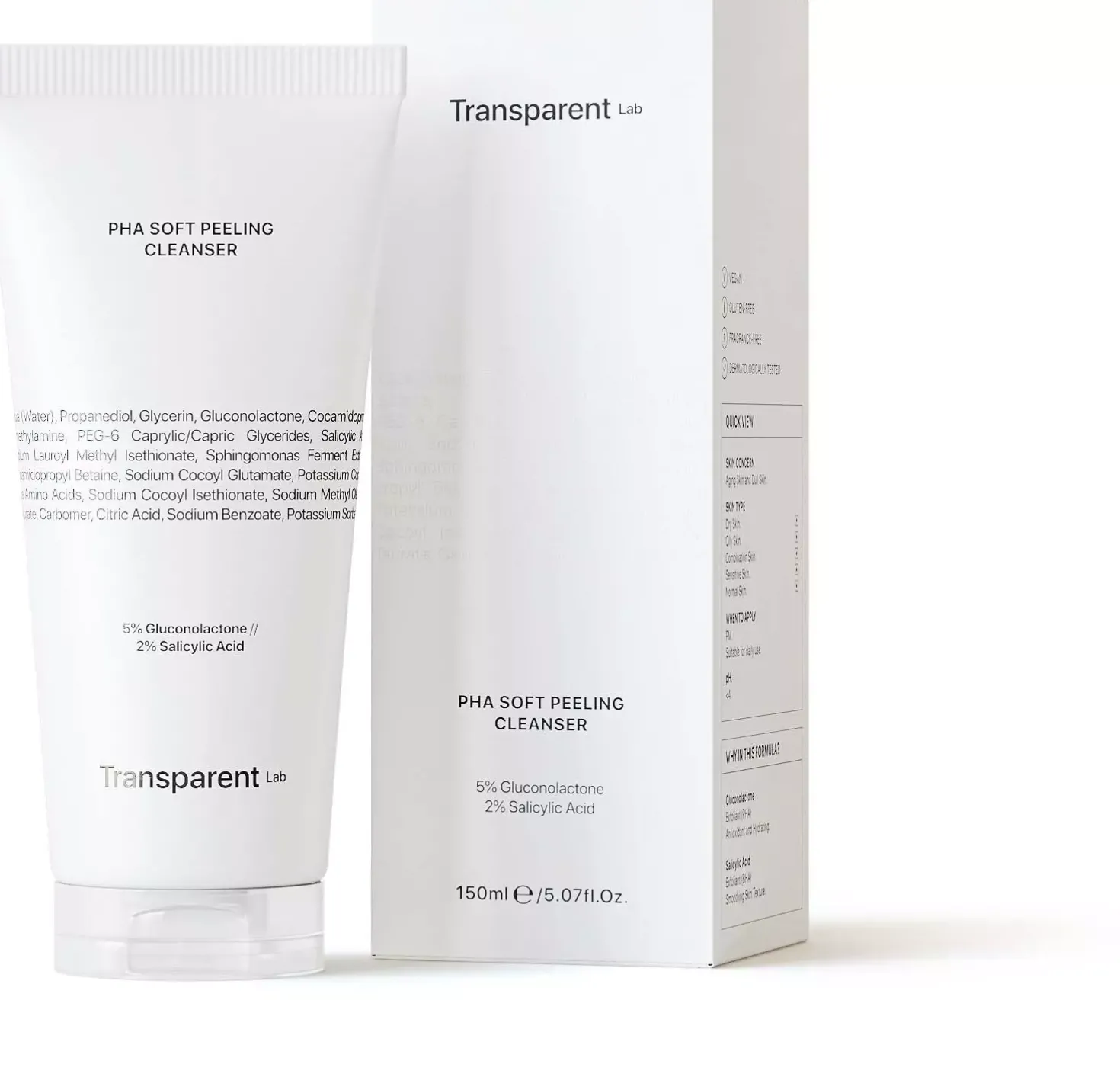 NICHE BEAUTY LABTransparent Lab Pha Soft Peeling Cleanser 150 ml