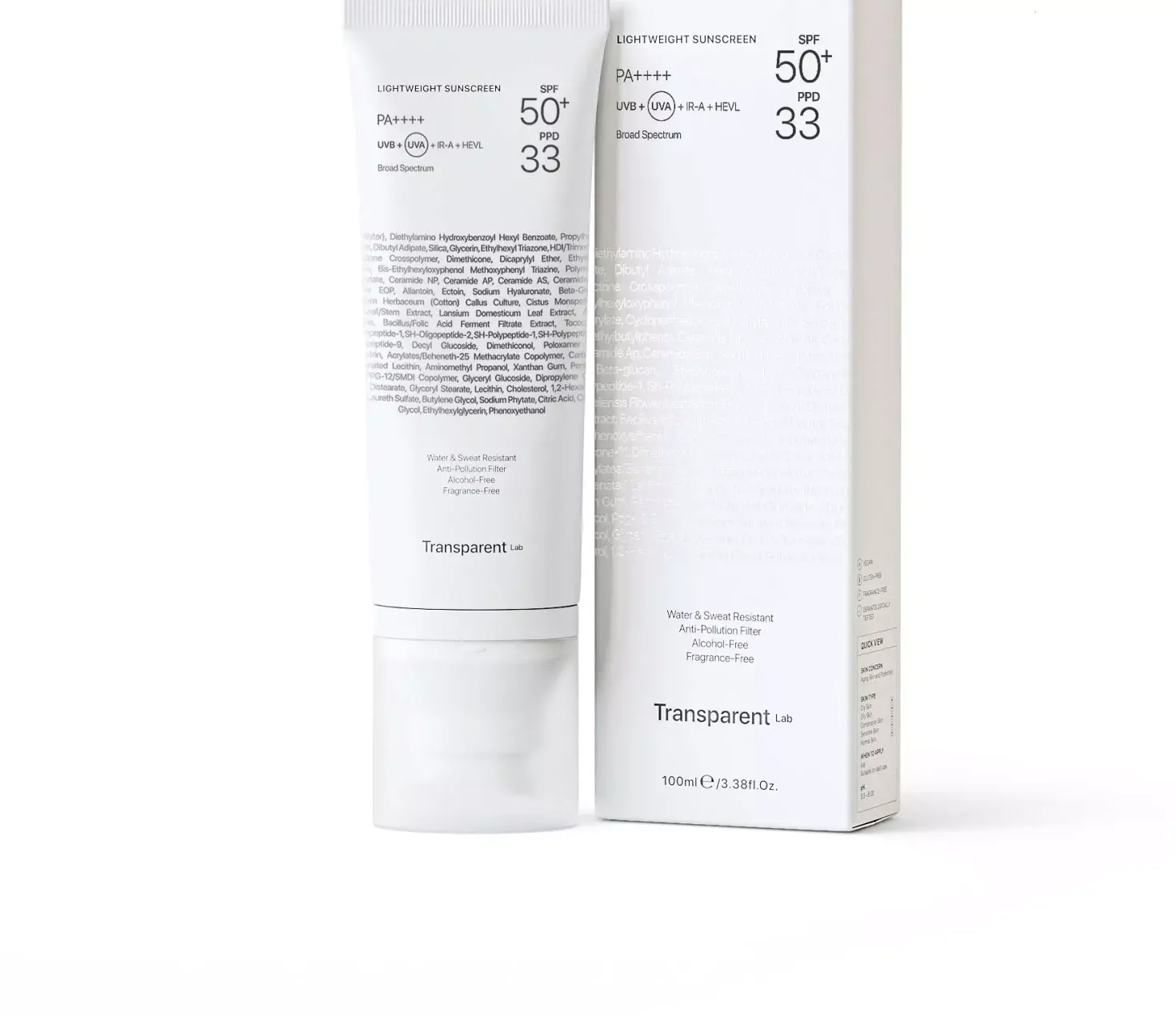 NICHE BEAUTY LABTransparent Lab Lightweight Sunscreen SPF50+ 100 ml