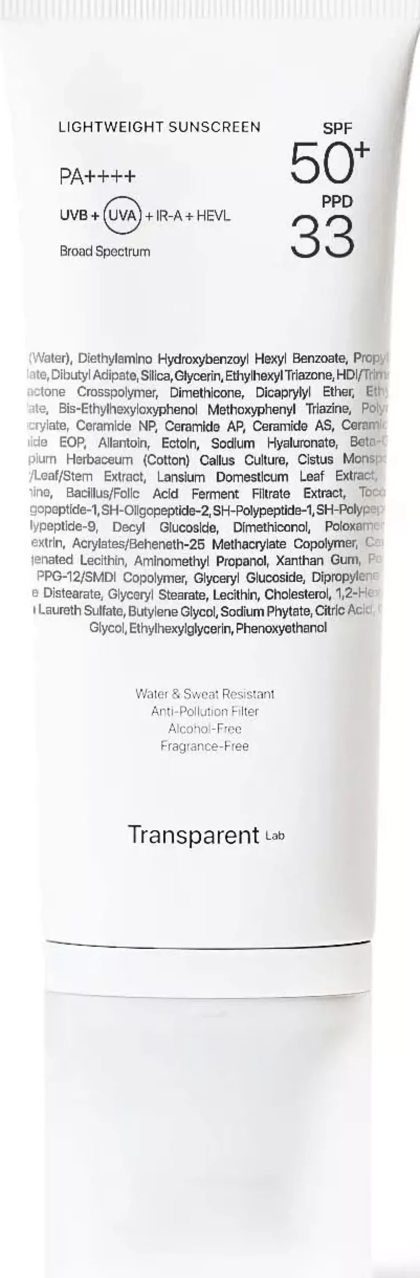 NICHE BEAUTY LABTransparent Lab Lightweight Sunscreen SPF50+ 100 ml