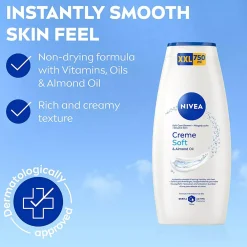 NIVEA Creme Soft & Almond Oil Shower 750 ml