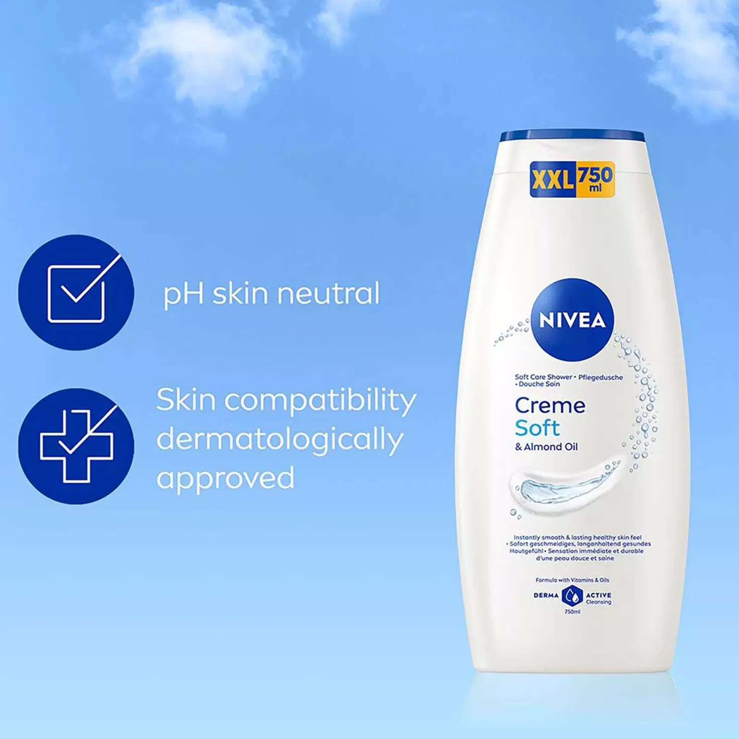 NIVEA Creme Soft & Almond Oil Shower 750 ml