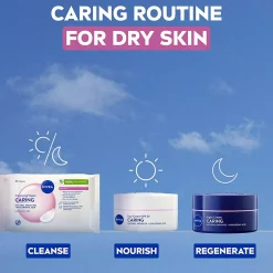 NIVEA 3-in-1 Caring Cleansing Wipes 200 ml