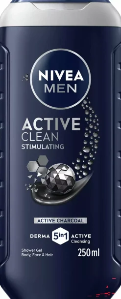 NIVEAMEN Active Clean Shower Gel 250 ml