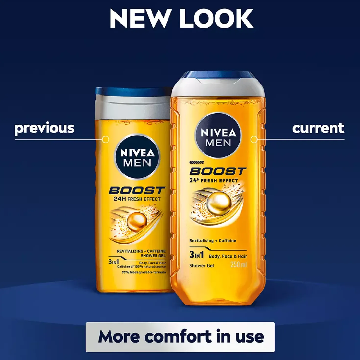 NIVEAMEN Boost Shower Gel 250 ml