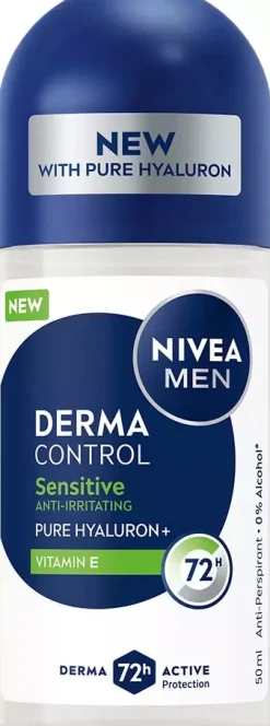 NIVEAMEN Derma Control Antiperspirant Deo Sensitive Roll On 50 ml