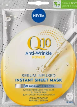 NIVEAQ10 Ansiktsmask Q10 Anti-Wrinkle Power Sheet Mask