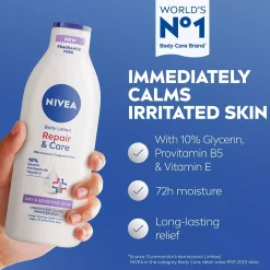 NIVEA Repair & Care Fragrance Free Body Lotion 400 ml