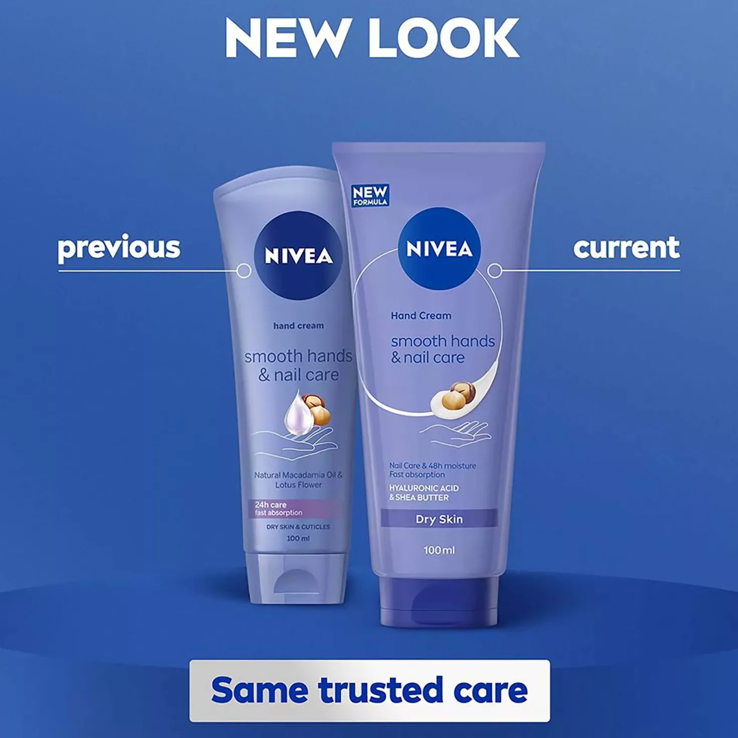 NIVEA Smooth Hands & Nail Care Hand Cream 100 ml