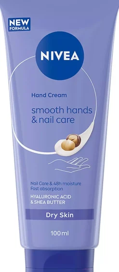 NIVEA Smooth Hands & Nail Care Hand Cream 100 ml