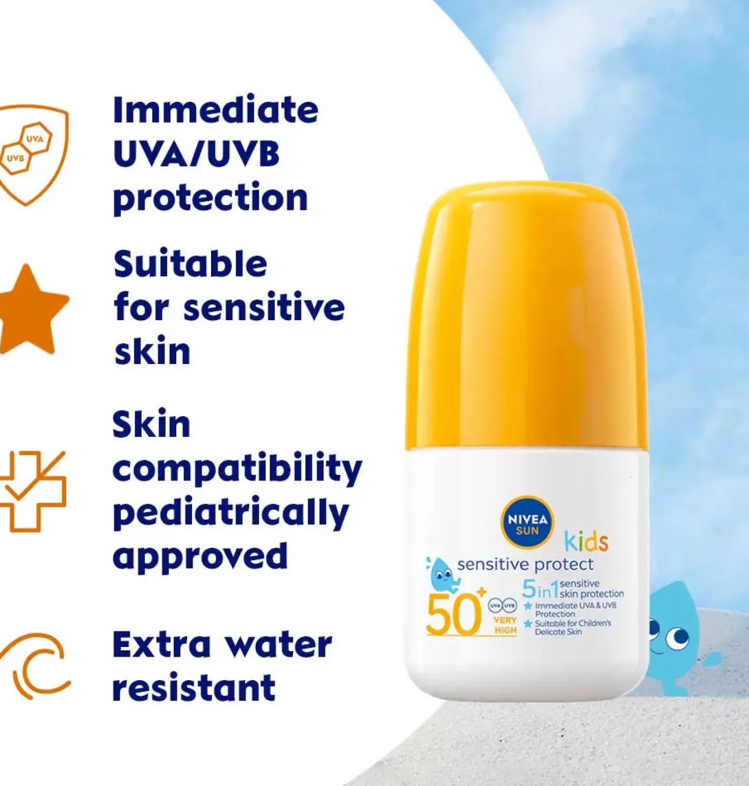 NIVEASUN Kids Sensitive Protect Sun Trigger Spray SPF 50+ 250 ml