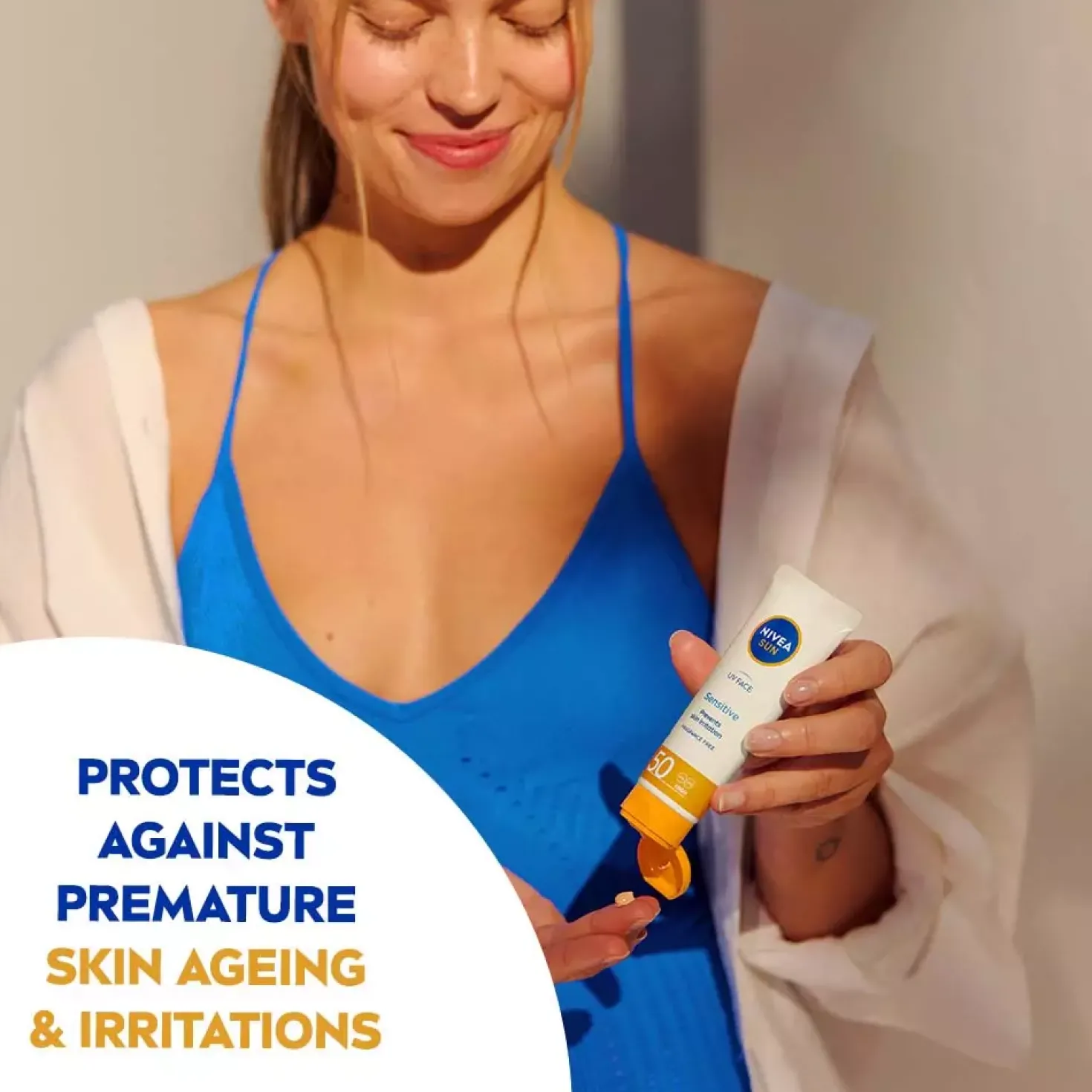 NIVEASUN UV Face Sensitive Cream SPF 50+ 40 ml