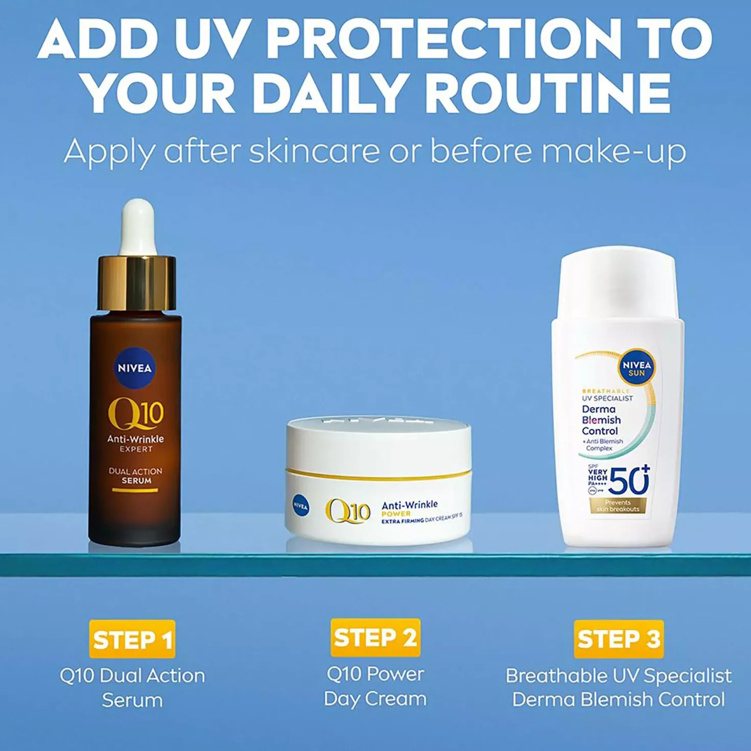 NIVEASUN UV Face Specialist Derma Skin Clear SPF50+ 40 ml