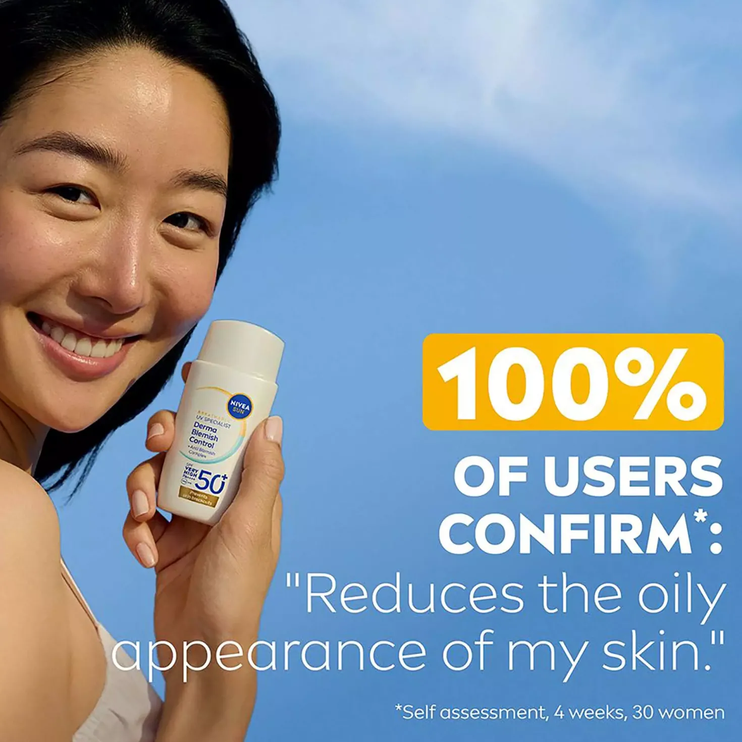 NIVEASUN UV Face Specialist Derma Skin Clear SPF50+ 40 ml