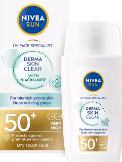 NIVEASUN UV Face Specialist Derma Skin Clear SPF50+ 40 ml